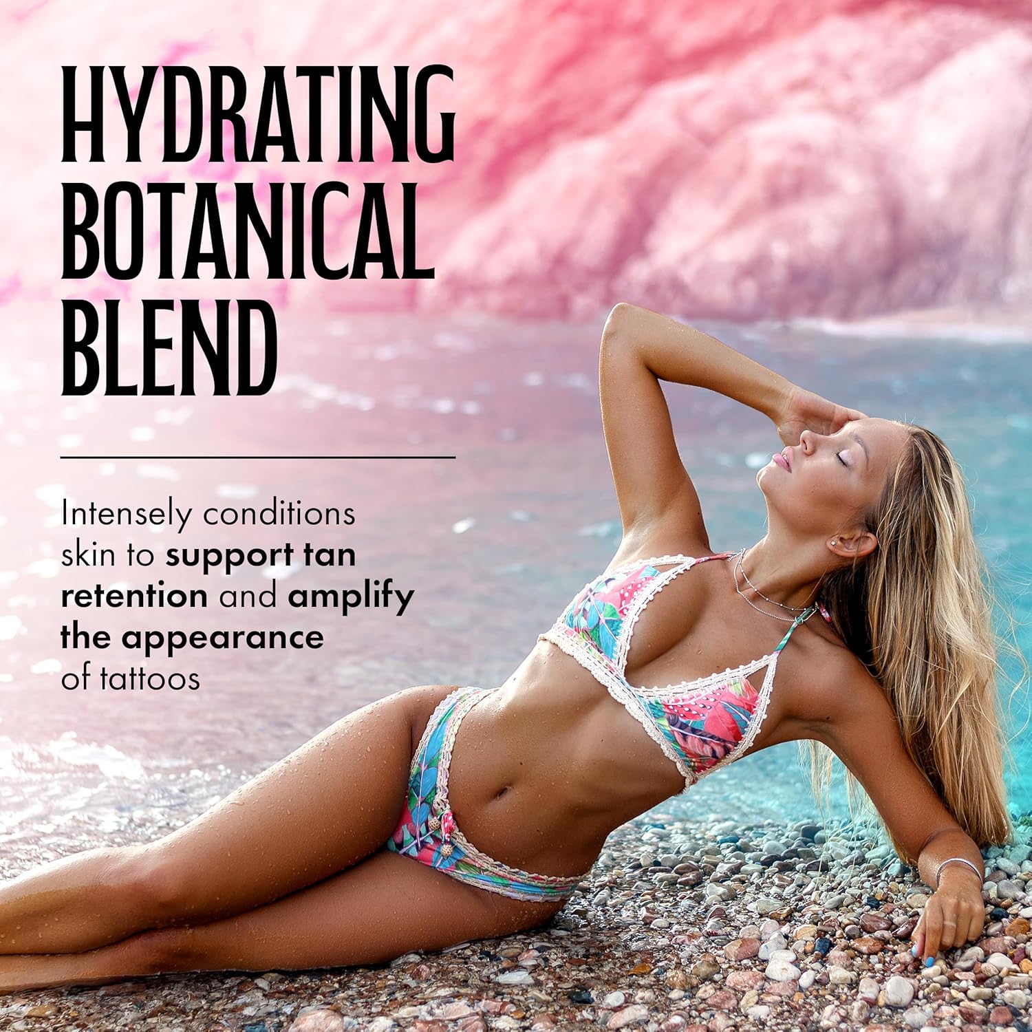 Brown Sugar After Dark Sunset Spritz Tan Extender & Tattoo Enhancer, Dragon Fruit with Biotanning Carrot Oil & Shea Butter, 18 Fl Oz - Image 3