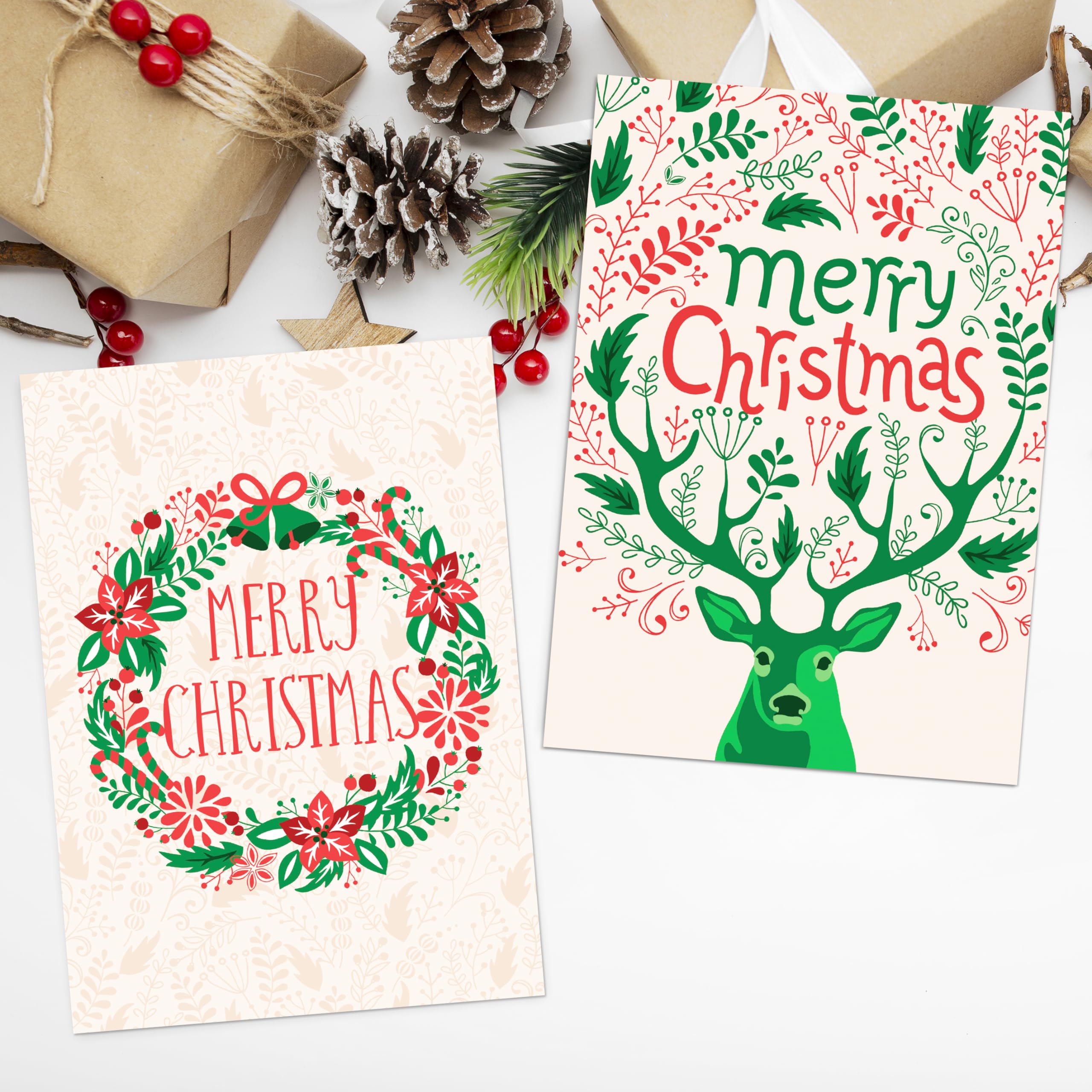 Pack Of 10 Charity Christmas Cards Victorian Children Gathering Holly