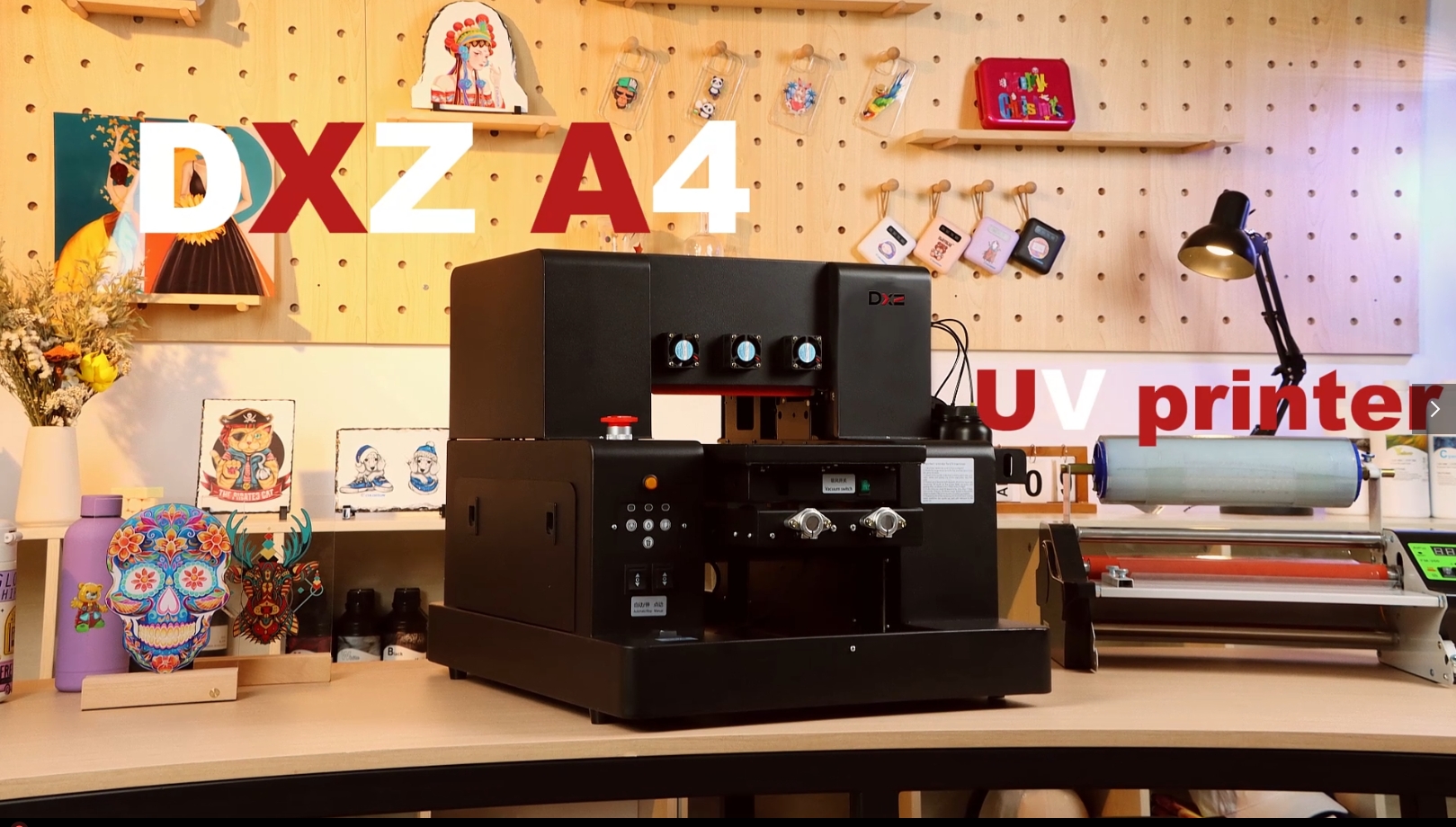 Amazon.com : DXZ A4 L805 UV Flatbed Printer - Varnish with Rotary