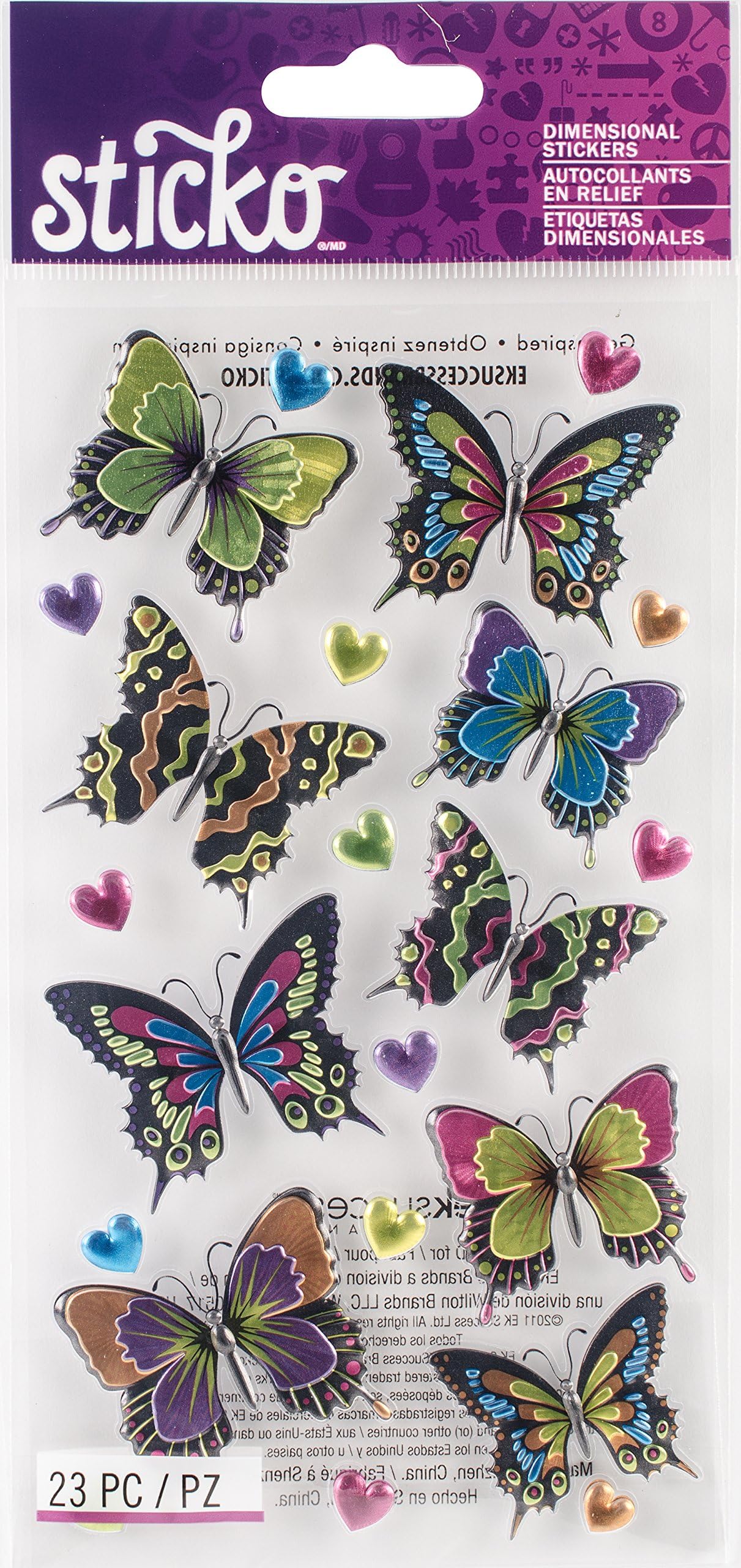 Sticko E5240059 Plus Stickers-Dancing Butterflies