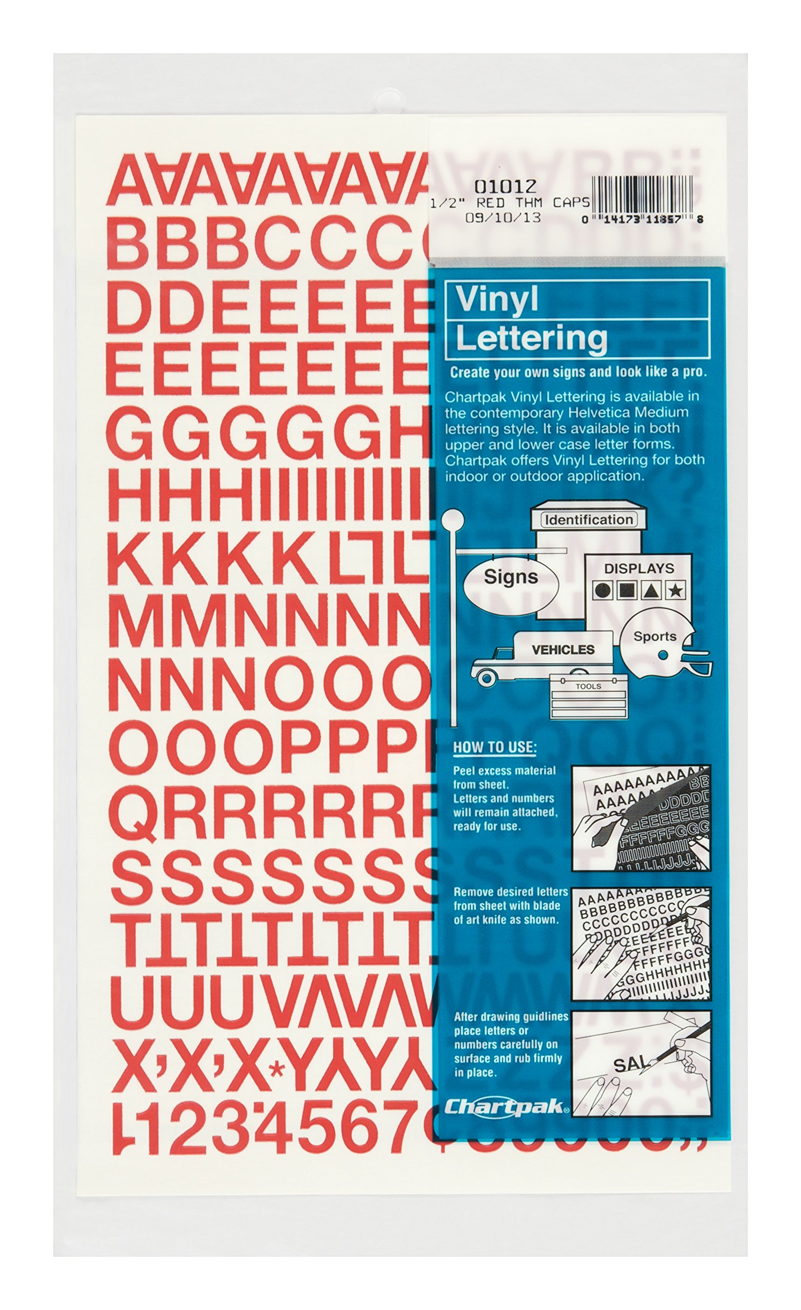 Amazon.com: Chartpak Self-Adhesive Vinyl Capital Letters and