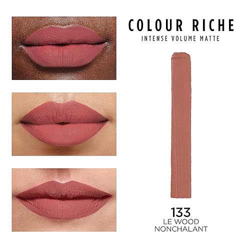 Vista 70 de L'Oréal Paris Colour Riche - Lápiz labial mate de volumen intenso, maquillaje labial con ácido hialurónico para hasta 16 horas de uso, rosa