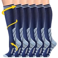 CAMBIVO Calze Compressione Graduata Donna Uomo 3 Paia, Calze a Compressione Graduata 20