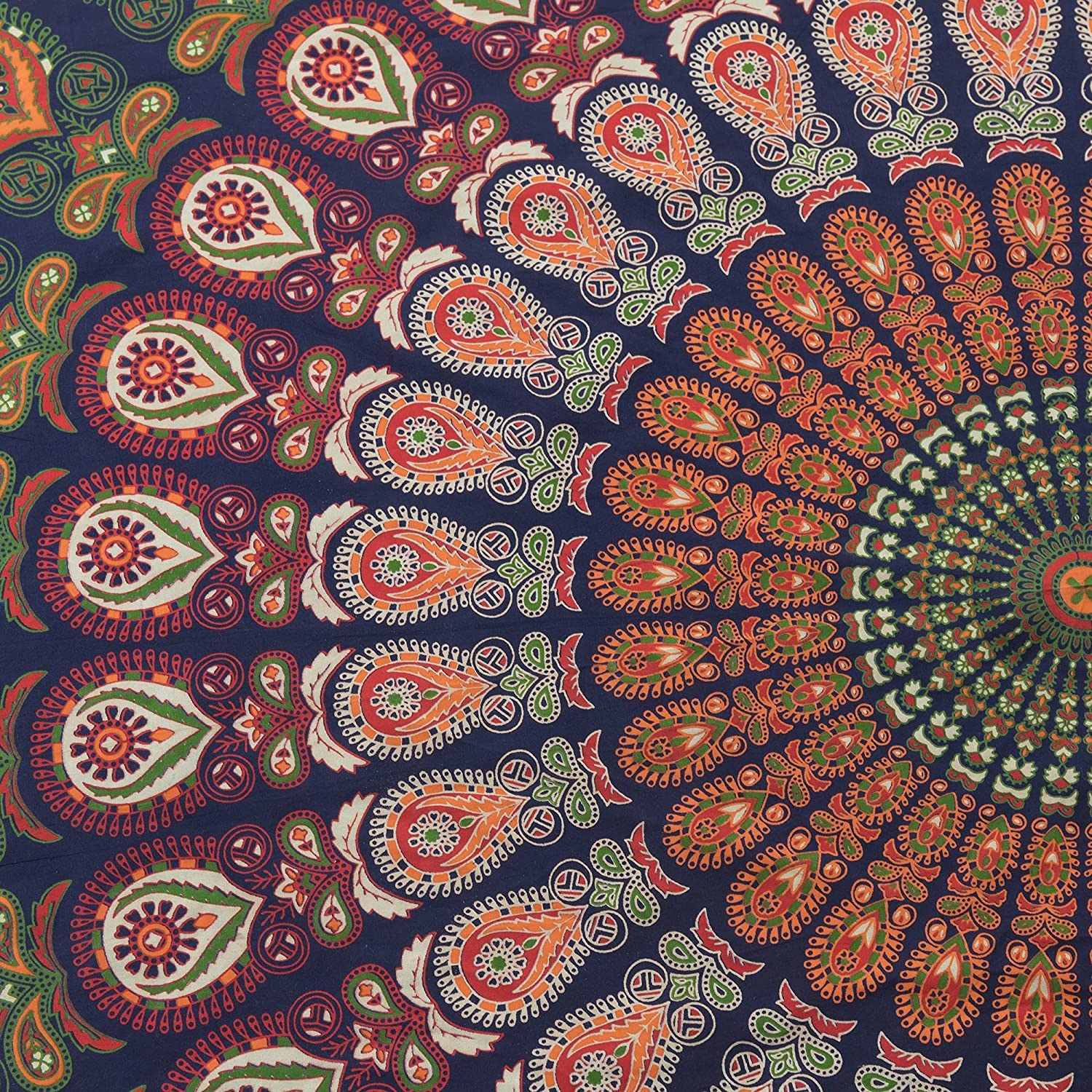 Popular Handicrafts Popular Round tapestry Indian Mandala Roundie Beach Throw Tapestry Hippy Boho Gypsy Cotton Tablecloth - Image 4