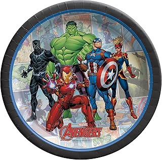 Marvel Avengers Powers Round Paper Plates - 7