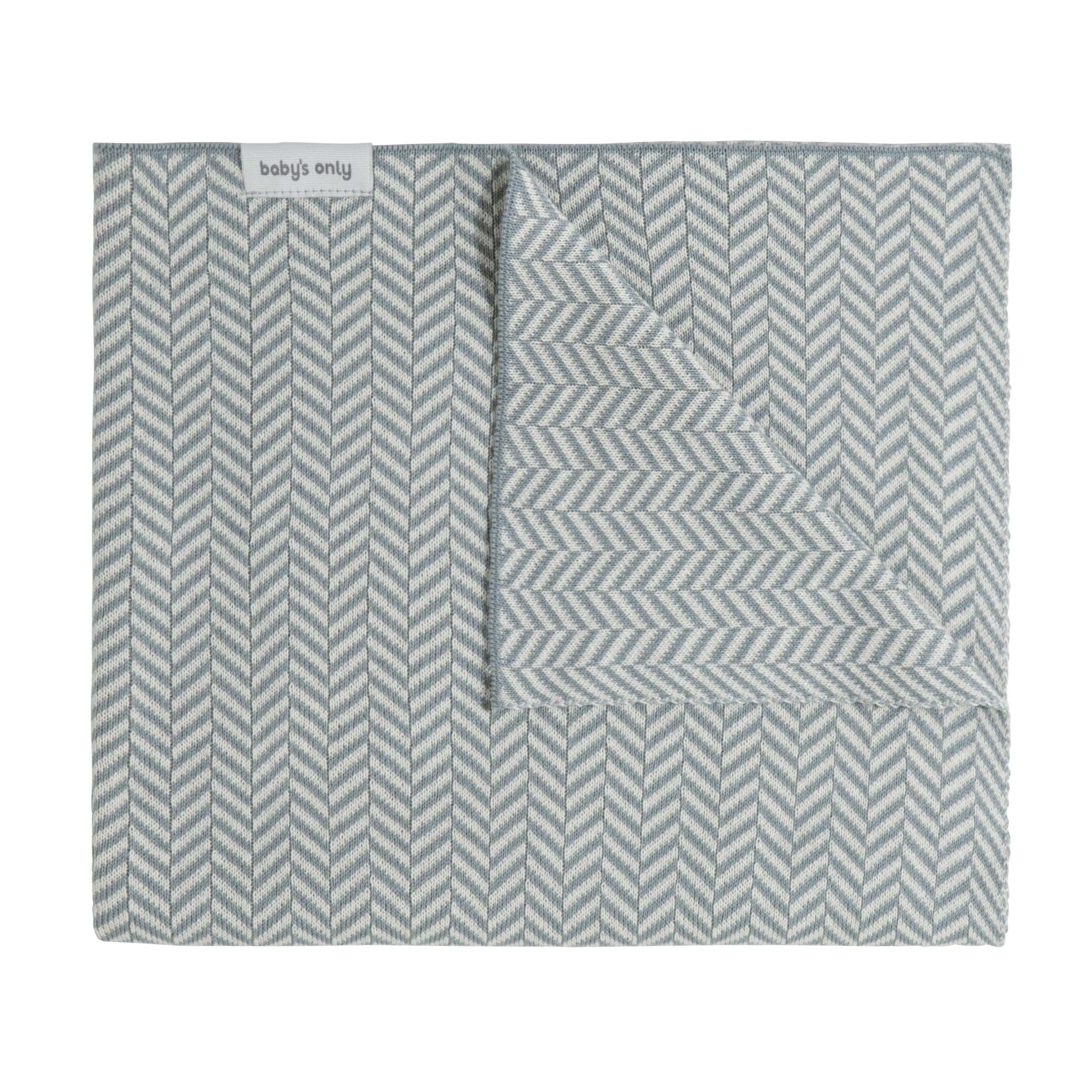 Baby's Only - Manta de Cuna Dawn - Nordic Blue/Ecru - 100x135 cm