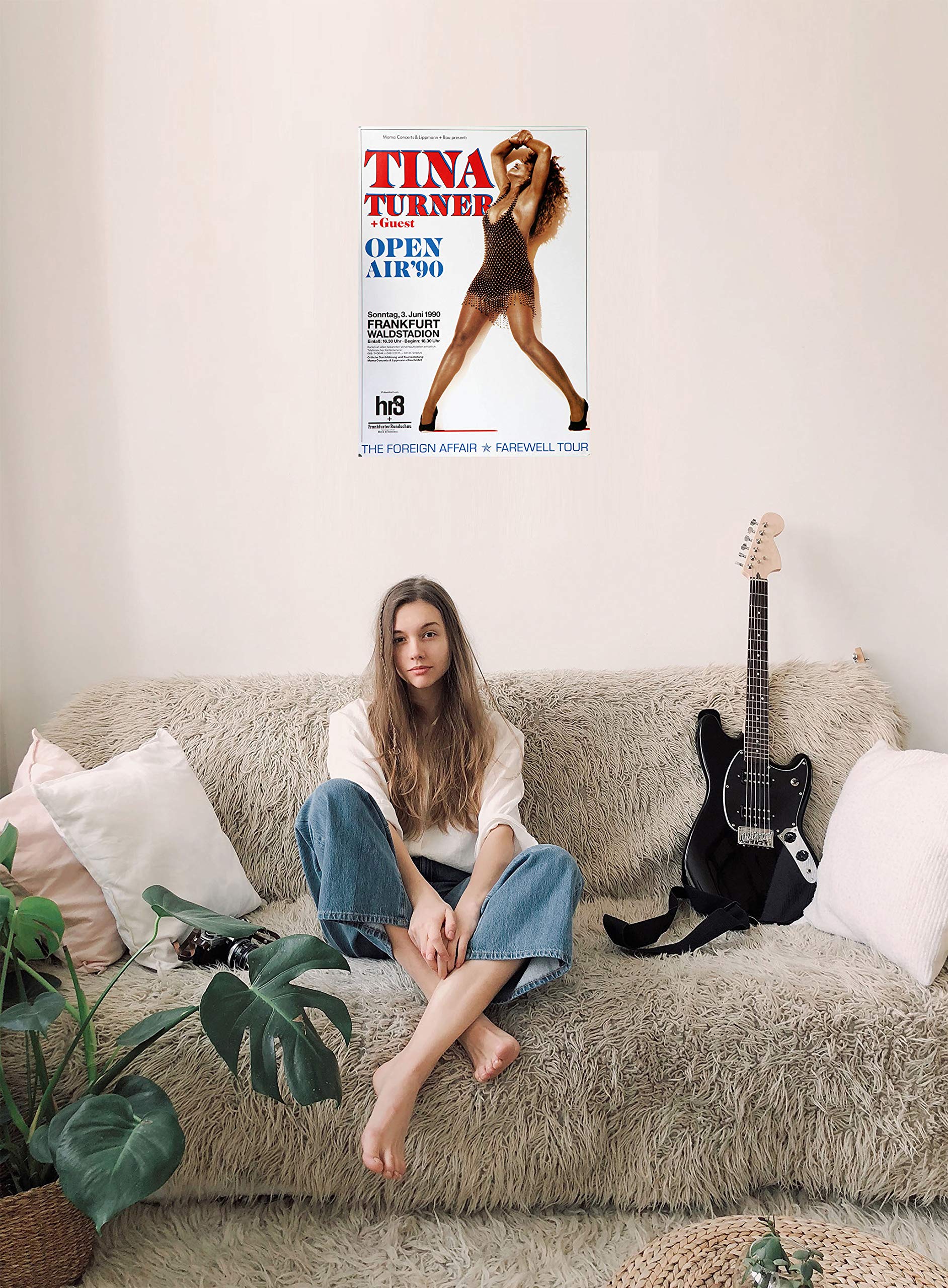 Premium Poster/Plakat | DIN A1 | Wanddeko | Live Konzert Veranstaltung » Tina Turner Open Air ´90 - The Foreign Affair, Frankfurt 1990 «