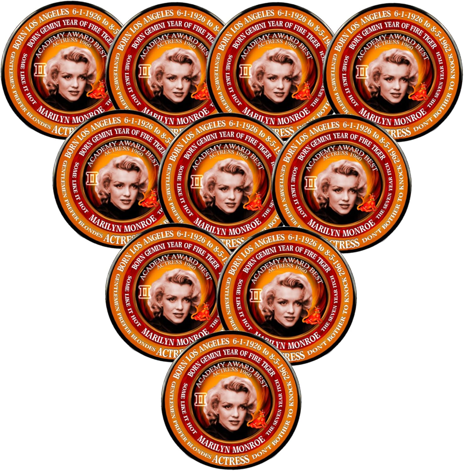 Amazon.com: Pack-10 Marilyn Monroe Actress 3