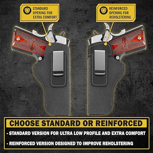 Miniatura 4 de Pistolera de gamuza IWB, para armas estilo 1911 de varias marcas.