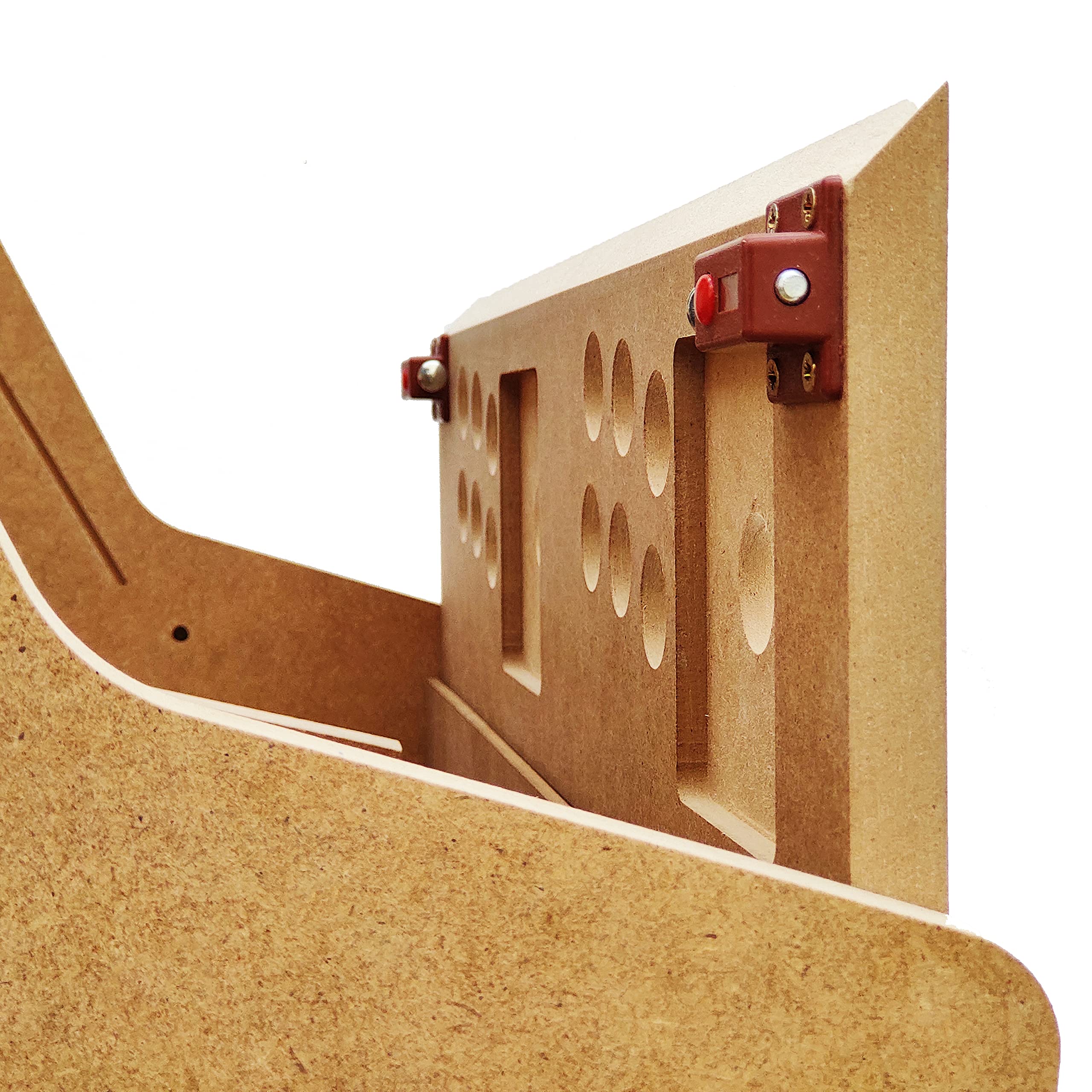 TALENTEC Kit DIY para máquina recreativa de sobremesa de 19” en Madera DM + metacrilato acrílico + componentes. Botones de 28mm y Joystick de Tipo español