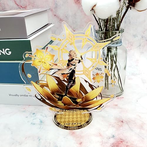 Miniatura 2 de Genshin - Figura de soporte de impacto, adornos acrílicos de juego, colecciones de modelos periféricos, decoración de mesa... (Albedo)