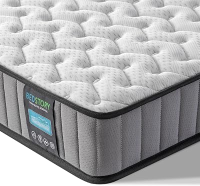 BedStory Twin Mattress 6 Inch Hybrid Single Mattress in a Box CertiPUR-US