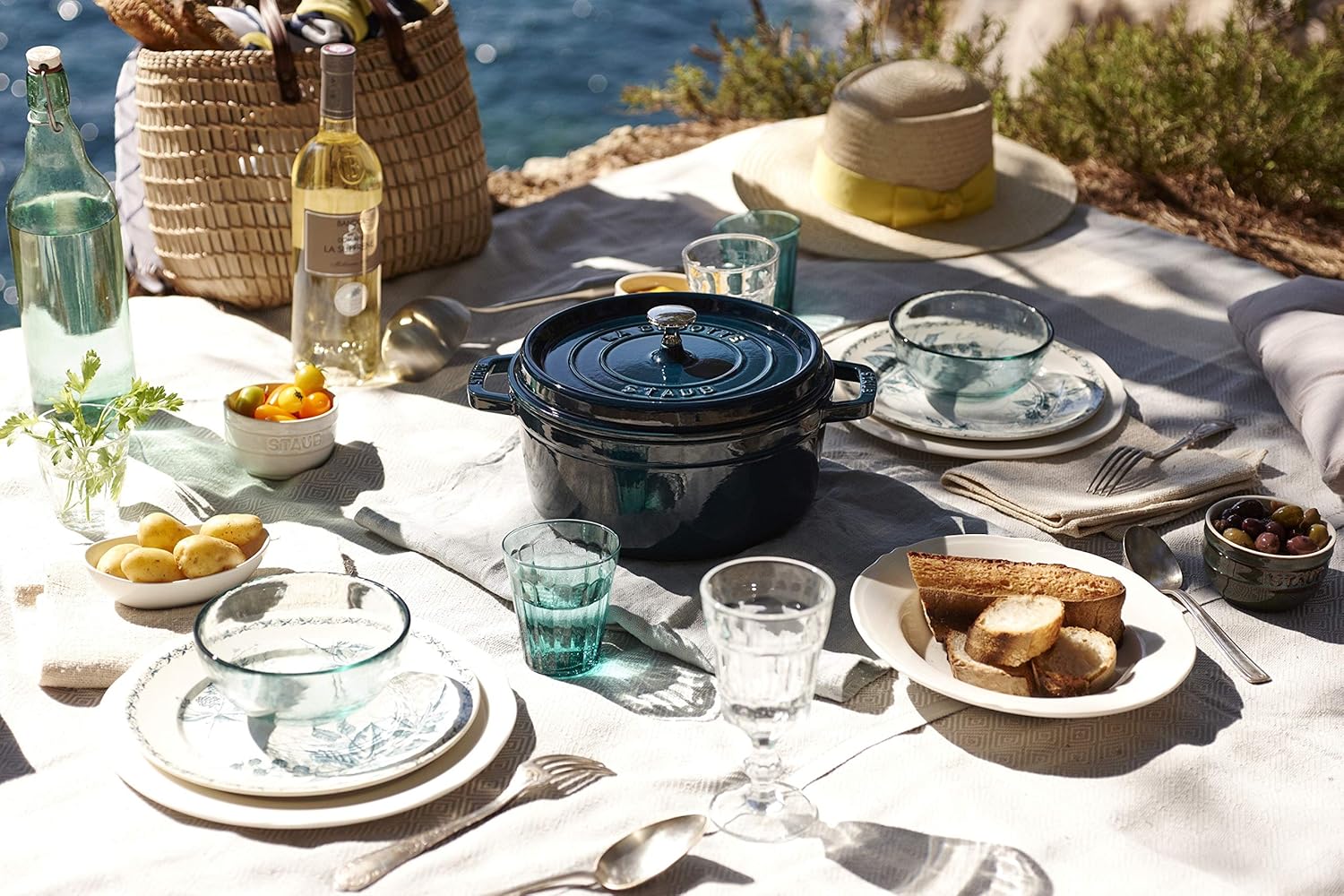 STAUB Cocotte Oval 37 cm La Mer