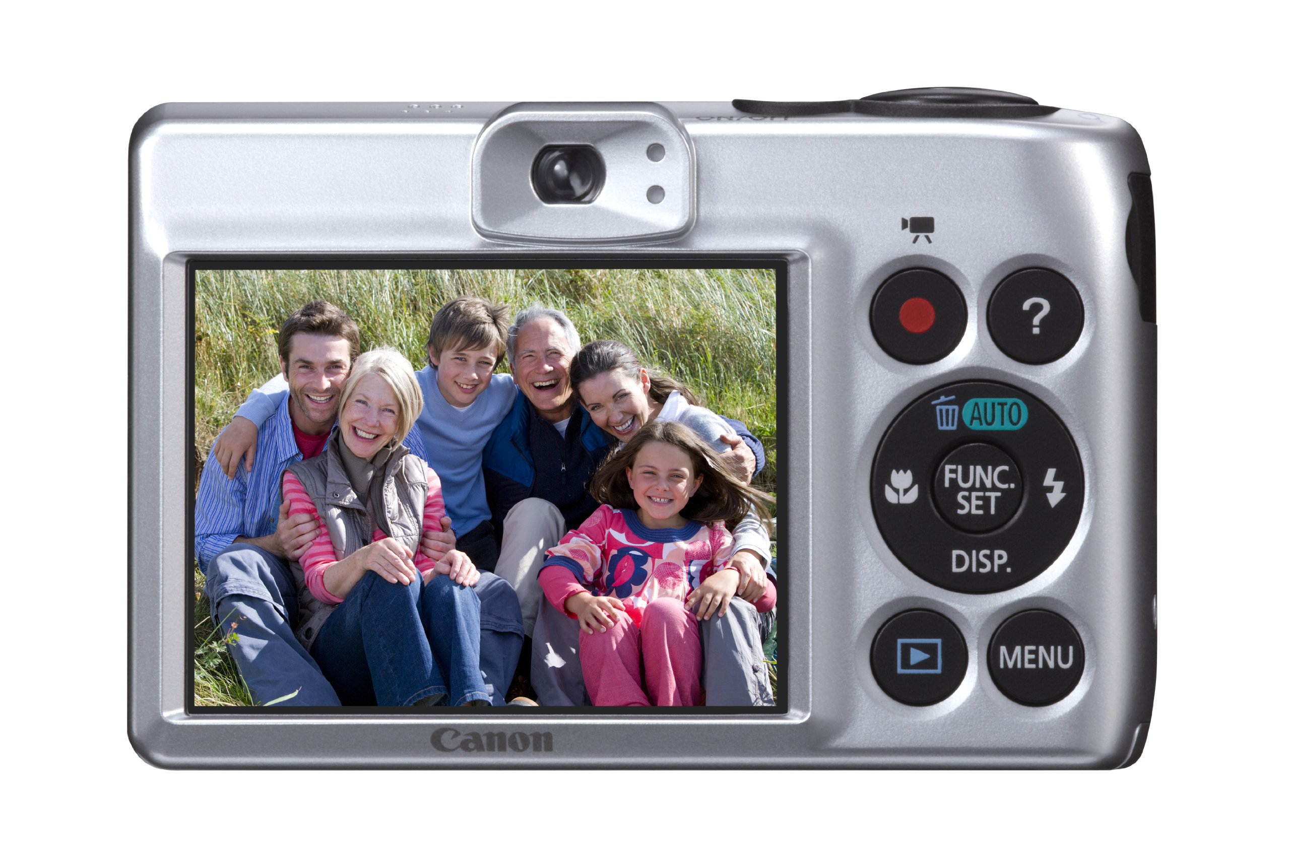 Canon PowerShot A1300 Digital Camera - Silver (16.0 MP, 5x