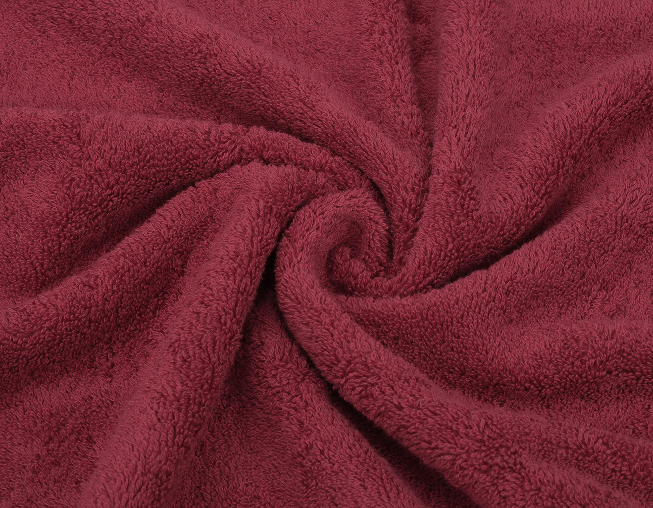 American Soft Linen Set di Asciugamani Premium da 3 Pezzi, 1 Asciugamano da Bagno, 1 Asciugamano per Le Mani, 1 salvietta, Asciugamani turchi in 100% Cotone per Il Bagno, Set di Asciugamani Rosso