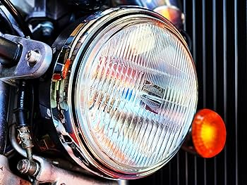 二灯式ヘッドライト クリアレンズ 汎用 丸型2灯式ヘッドライト クリアレンズ ブルーポジション球