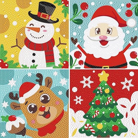 DIY 5D Full Drill Diamond Painting Kits for Kids Christmas