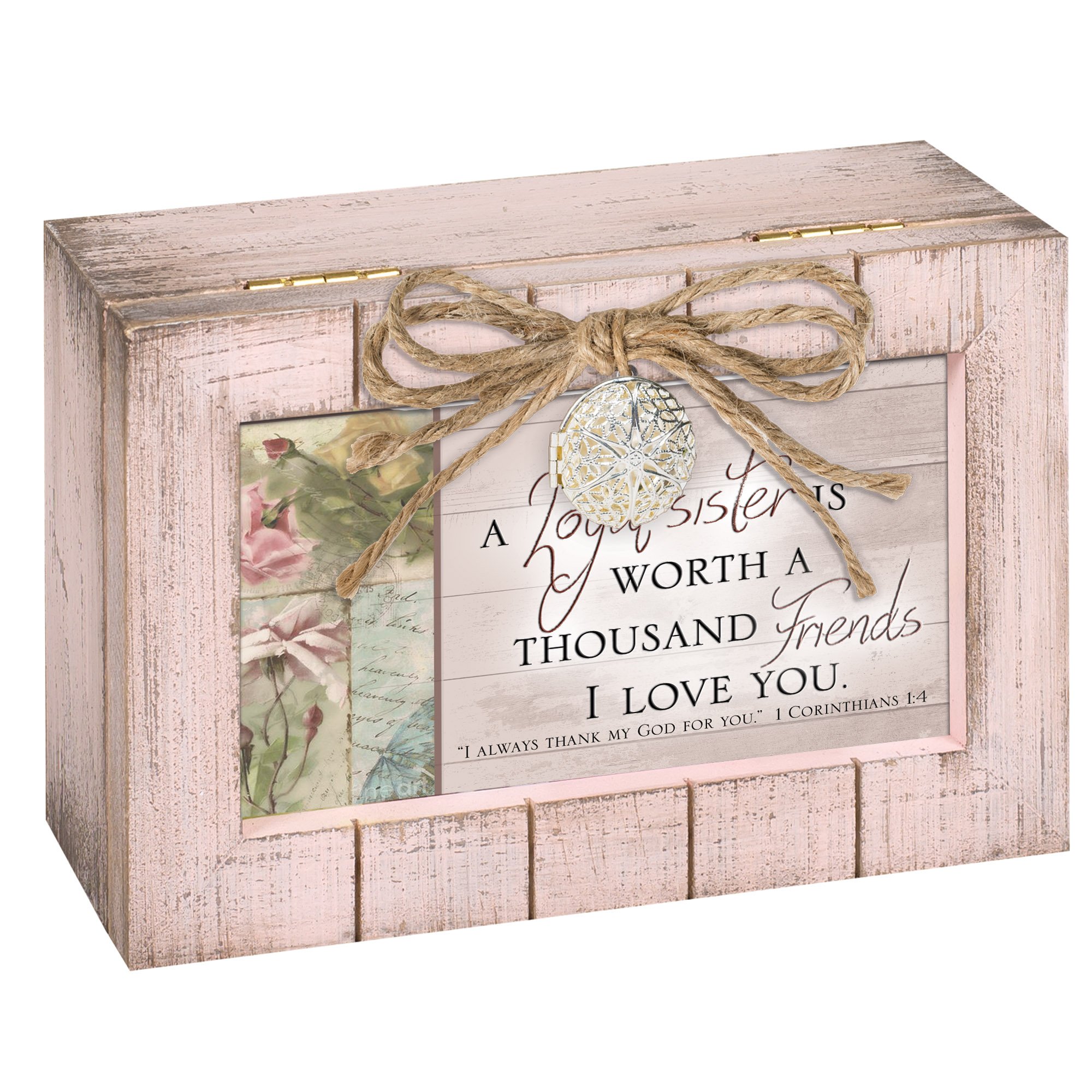 Cottage Garden True Friends Grateful Petite Boîte à Musique Avec