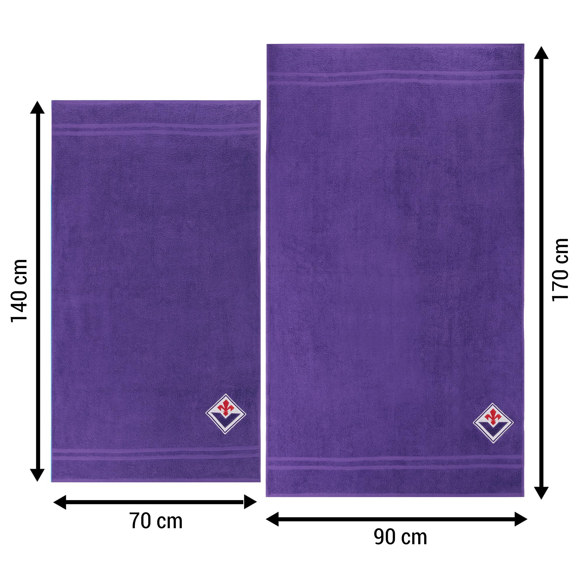 Only4fan Toalla de algodón ACF Fiorentina, 90 x 170 cm