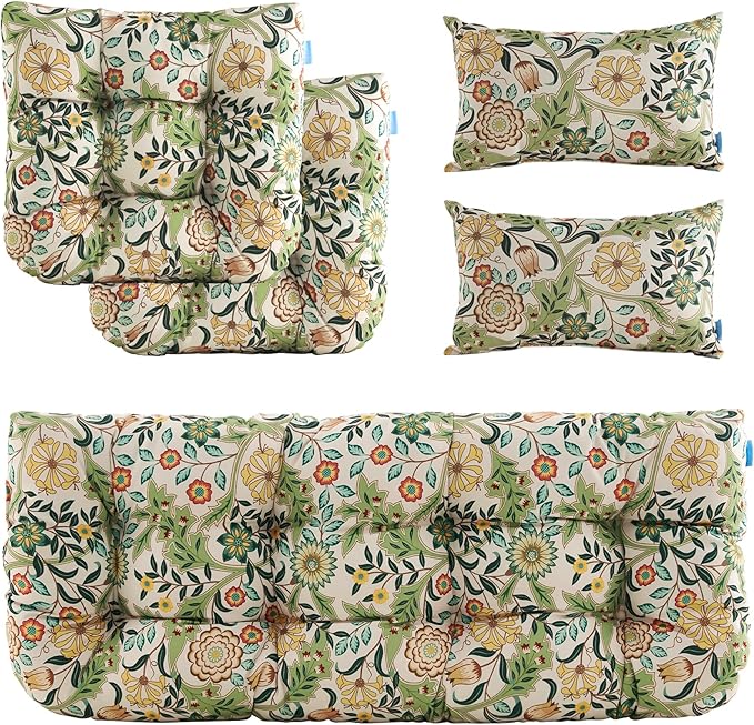 ARTPLAN Outdoor Cushions for Settee,Wicker Loveseat