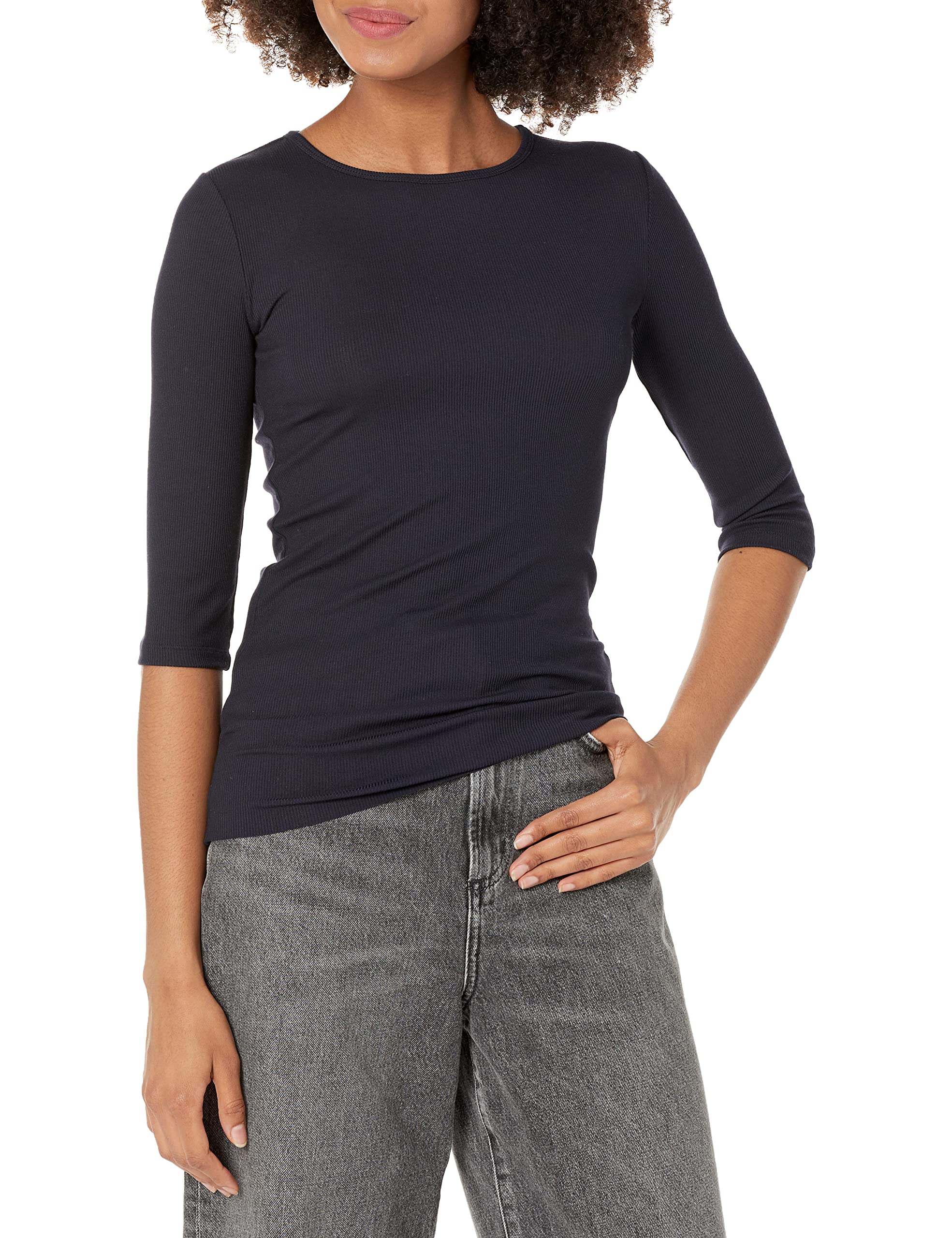 Vince Women's Elbow Sleeve Crew Neck Top