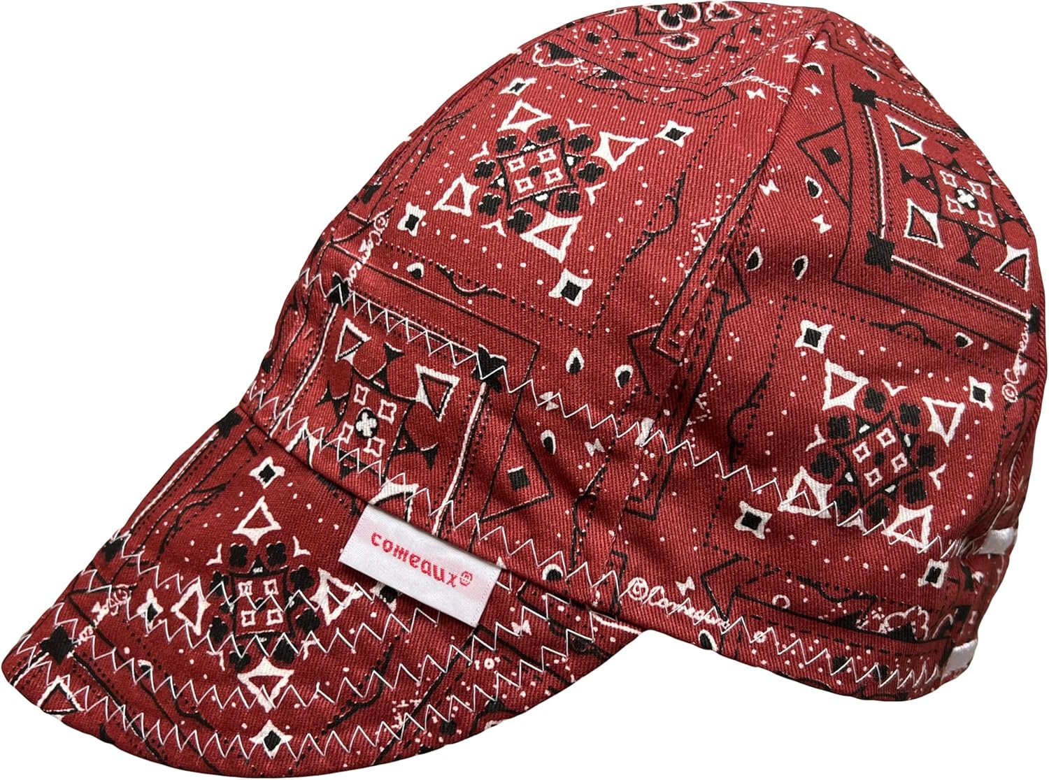 Comeaux Caps Reversible Welding Cap Red Bandana Size 7