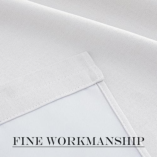 Miniatura 6 de NICETOWN Cortinas de puerta de lino sintético de 72 pulgadas de largo, persianas de puerta francesa para puerta de vidrio con aislamiento térmico