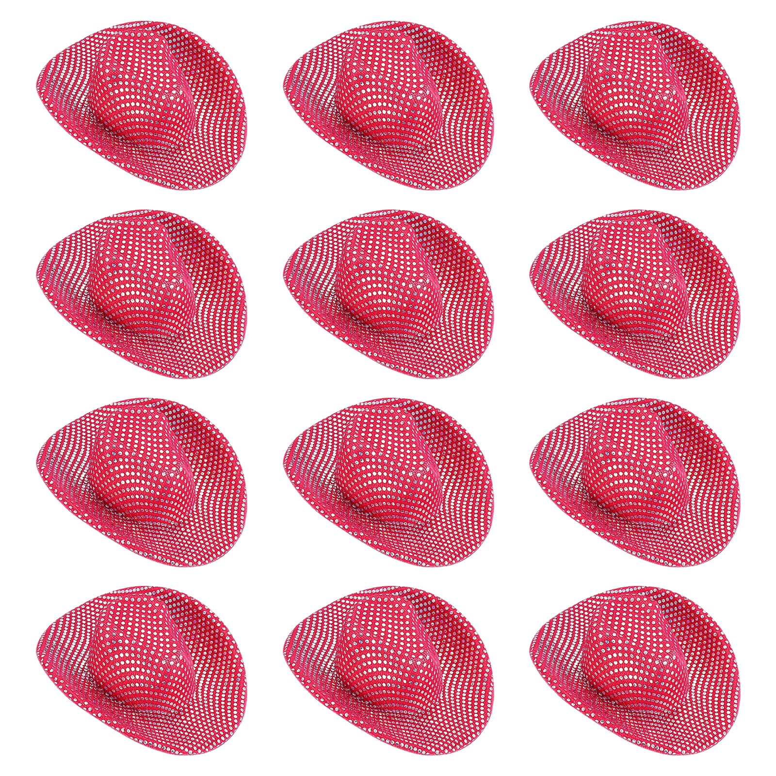 PATIKIL Mini Cowboy Hats, 12 Pcs Miniature Western Cowboy Hat for Crafts Party Decoration, Doll Pet Dress Up