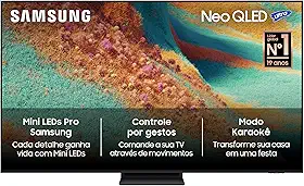 Samsung Vision AI TV 55' NEO QLED Ultra 4K QN85F 2025, Mini LED, Processador com AI, Controle por Gestos, Modo AI, Painel até 144hz, Dolby Atmos®