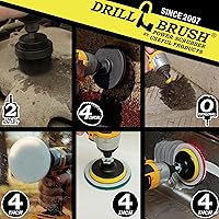 Vista 19 de Drillbrush Cepillo de fregar - Accesorio para cepillo de taladro - Limpieza de piedras - Cepillo de limpieza profunda - Cepillo limpiador de Azul