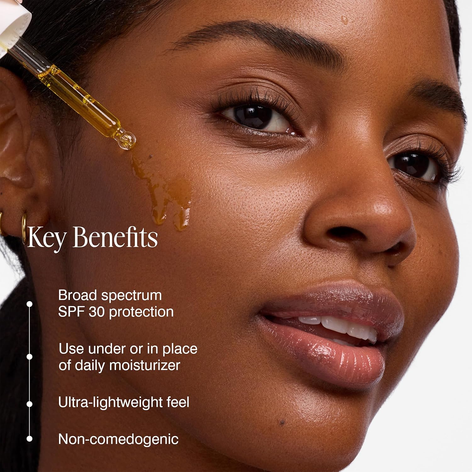 COOLA Firming Face Oil, SPF 30, Organic Lightweight Hydrating Sunscreen Oil with Bakuchiol, Vitamins C, D, E, Sea Buckthorn & Moringa Oils, Firms & Smooths Skin, 1.1 Oz - Image 5