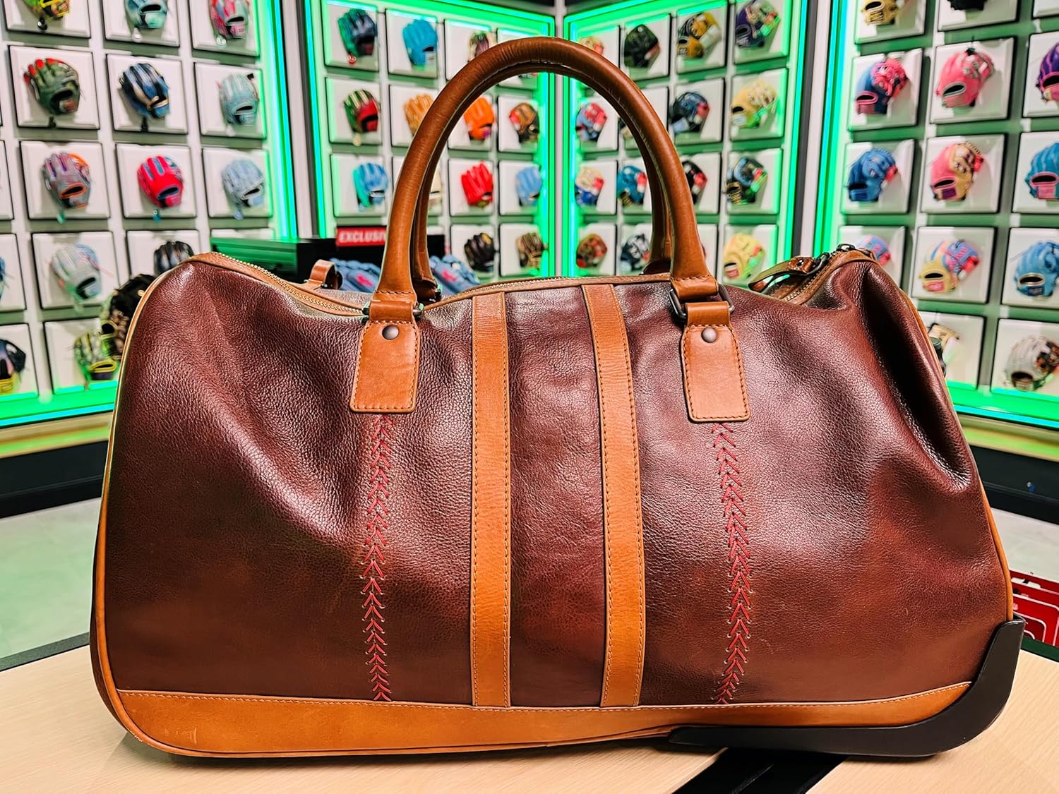Rawlings | Wheeled Luggage Leather Travel Bag Collection | Carry-On Suitcase/Duffle Options | Telescoping Handle | Multiple Styles & Colors