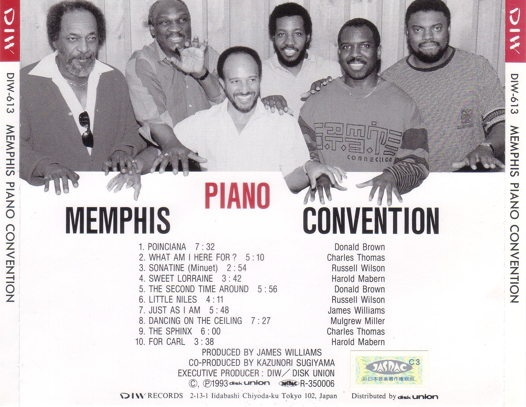 JAMES WILLIAMS (2) HAROLD MABERN DONALD BROWN R - Memphis Piano Convention - CD