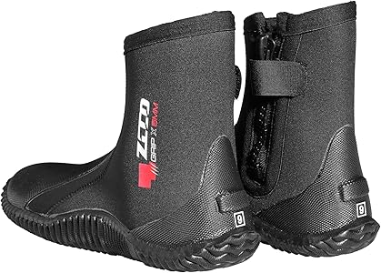 Amazon.com: ZCCO 5mm Neoprene Diving Boots with Anti-Slip Sole