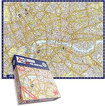 Great Britain A-Z Map of London 1000 Piece Jigsaw Puzzle – Exclusive Street Map – Includes Guide Print & City Index – Nostalgic Gift Mapping Fun for Adults