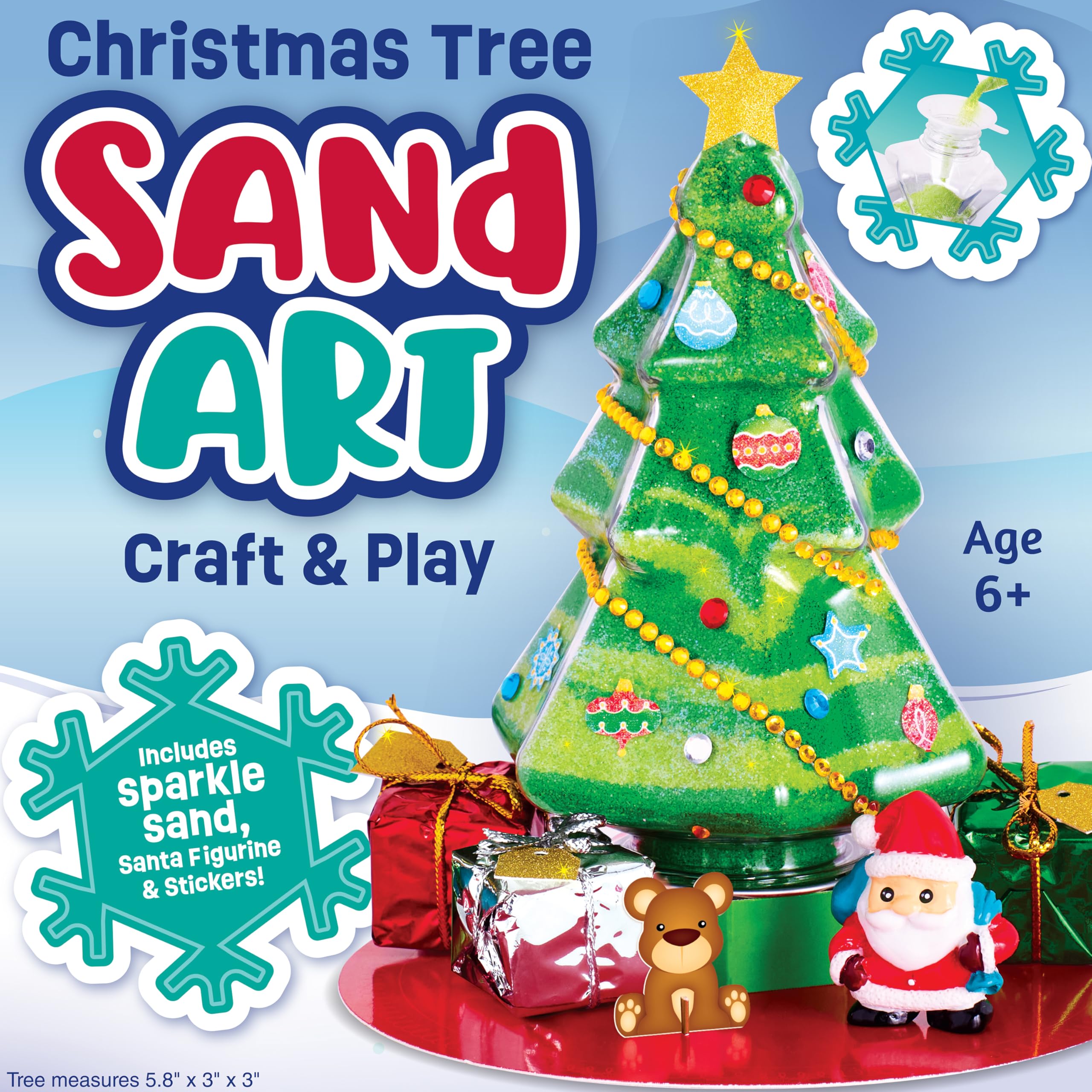 サンドアート製作キット　クリスマス　インテリア　ハンドメイド Amazon.co.jp: 子供用創造性サンドアートキット:クリスマスツリー - 冬