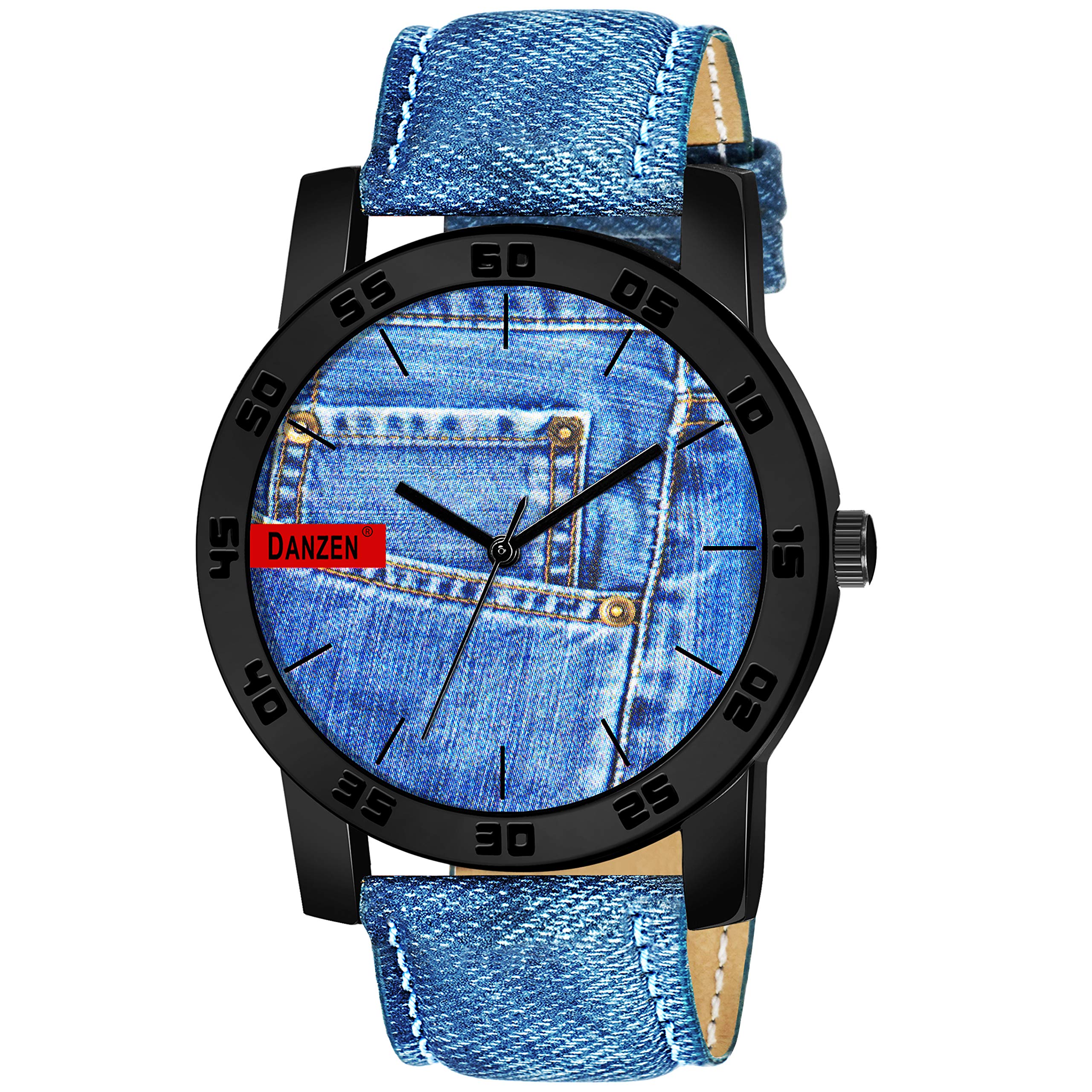 DANZEN Quartz Analogue Denim Strap Men,s Watch DZJ-1108 (B08L89VDPC) Amazon Price History, Amazon Price Tracker