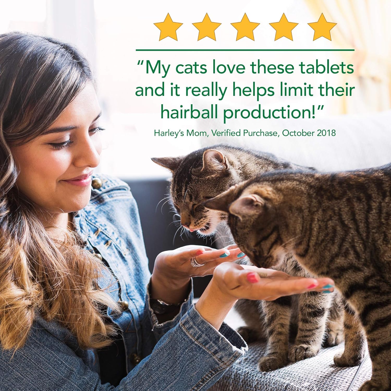 Vet’S Best Cat Hairball Relief Digestive Aid | Vet Formulated Hairball Support Remedy | Classic Chicken Flavor | 60 Chewable Tablets : Pet Digestive Remedies : Pet Supplies