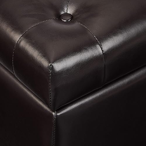 Miniatura 6 de FIRST HILL FHW Deep Tufting Storage Ottoman, Espresso Espresso,Beige Bronceado,Gris