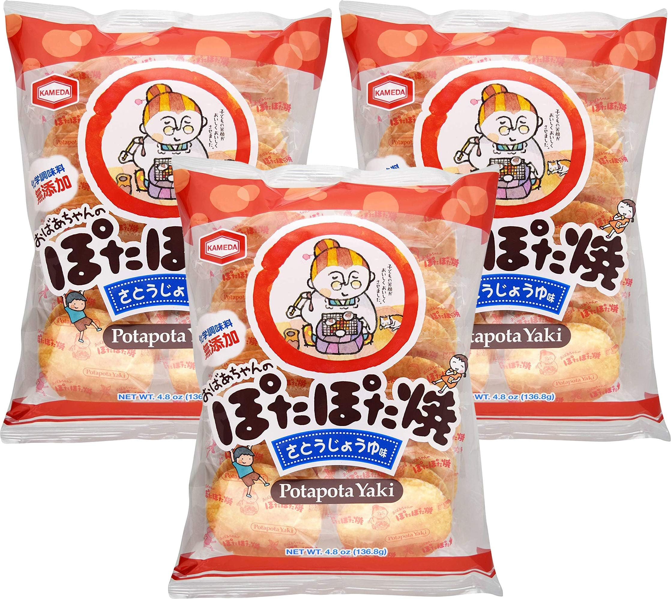 Pota Pota Yaki Rice Crackers 22pcs 4.8oz (3 Pack)