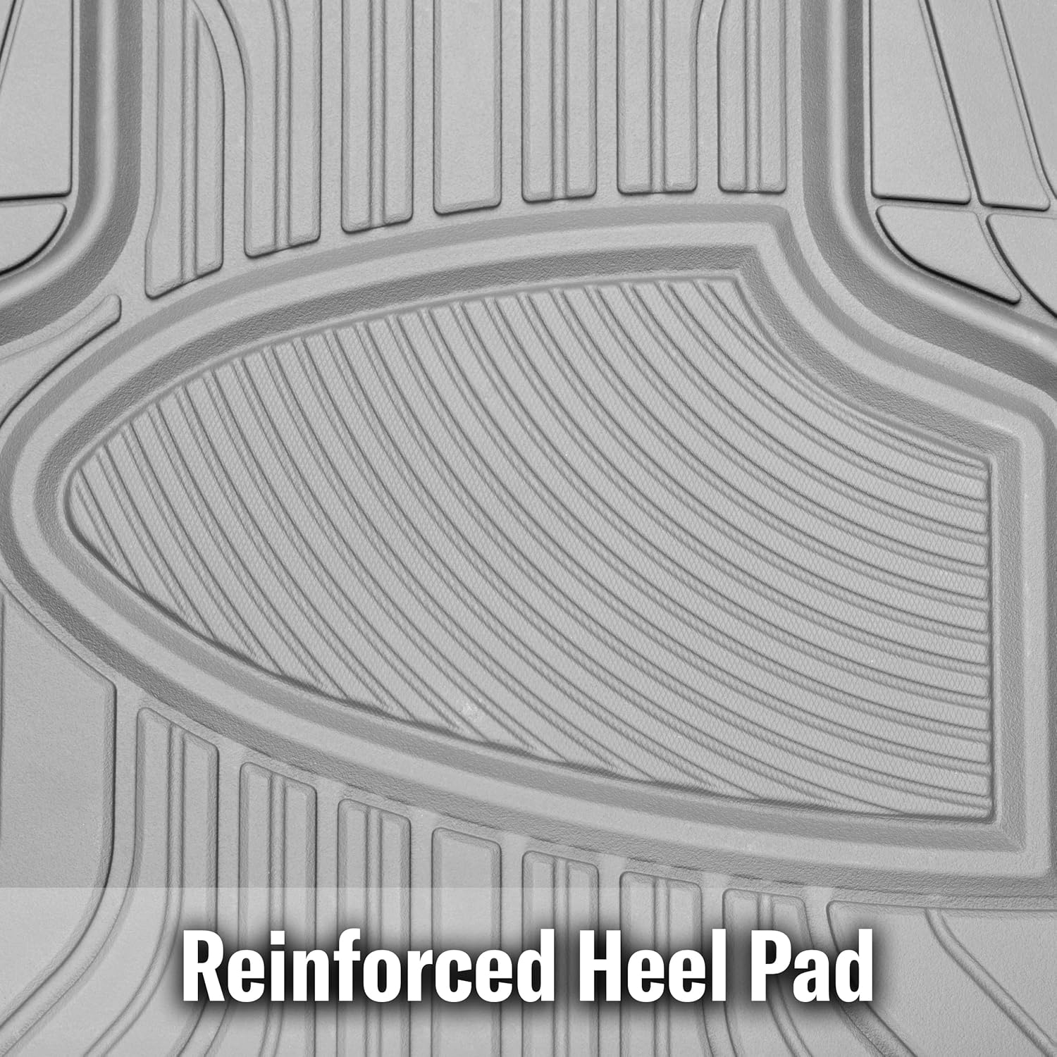 Armor All 4-Piece All-Season Floor Mats, Custom Fit Mats for Cars, Trucks, SUVs — Gray - Image 10
