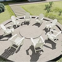 Vista 110 de SERWALL - Silla plegable Adirondack para patio, jardín, exterior, resistente a la intemperie, sillas para hoguera, color naranja