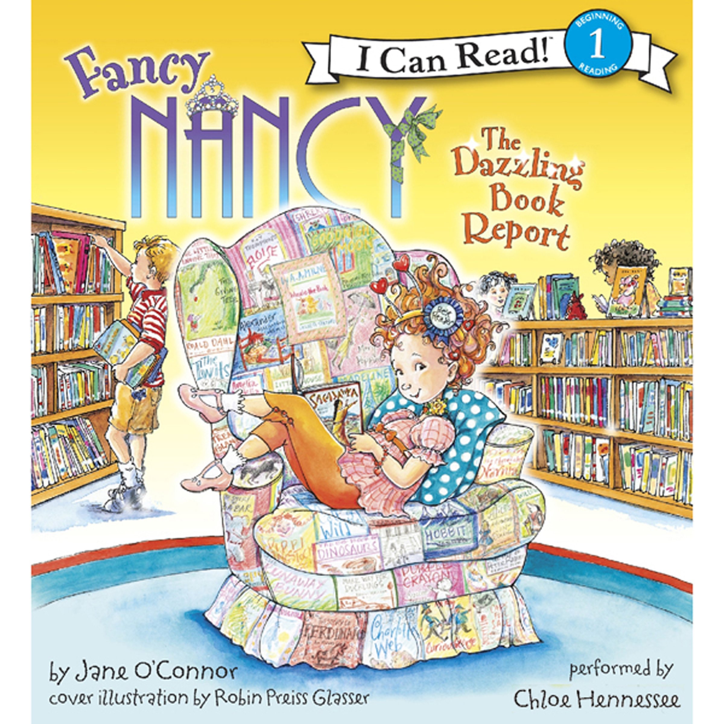 Cover art for Fancy Nancy: The Dazzling Book Report