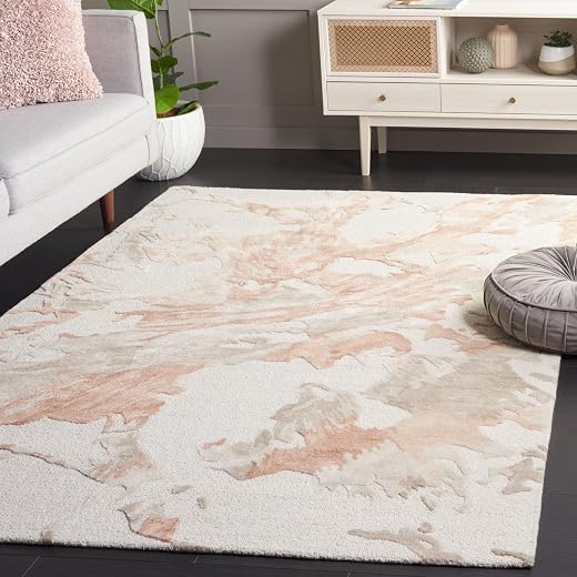Luxurious Carpets™ Premium Embossed Wool Rug – Handmade Traditional Design for Living Room, Bedroom &amp; Hall Size 8x10 Feet...