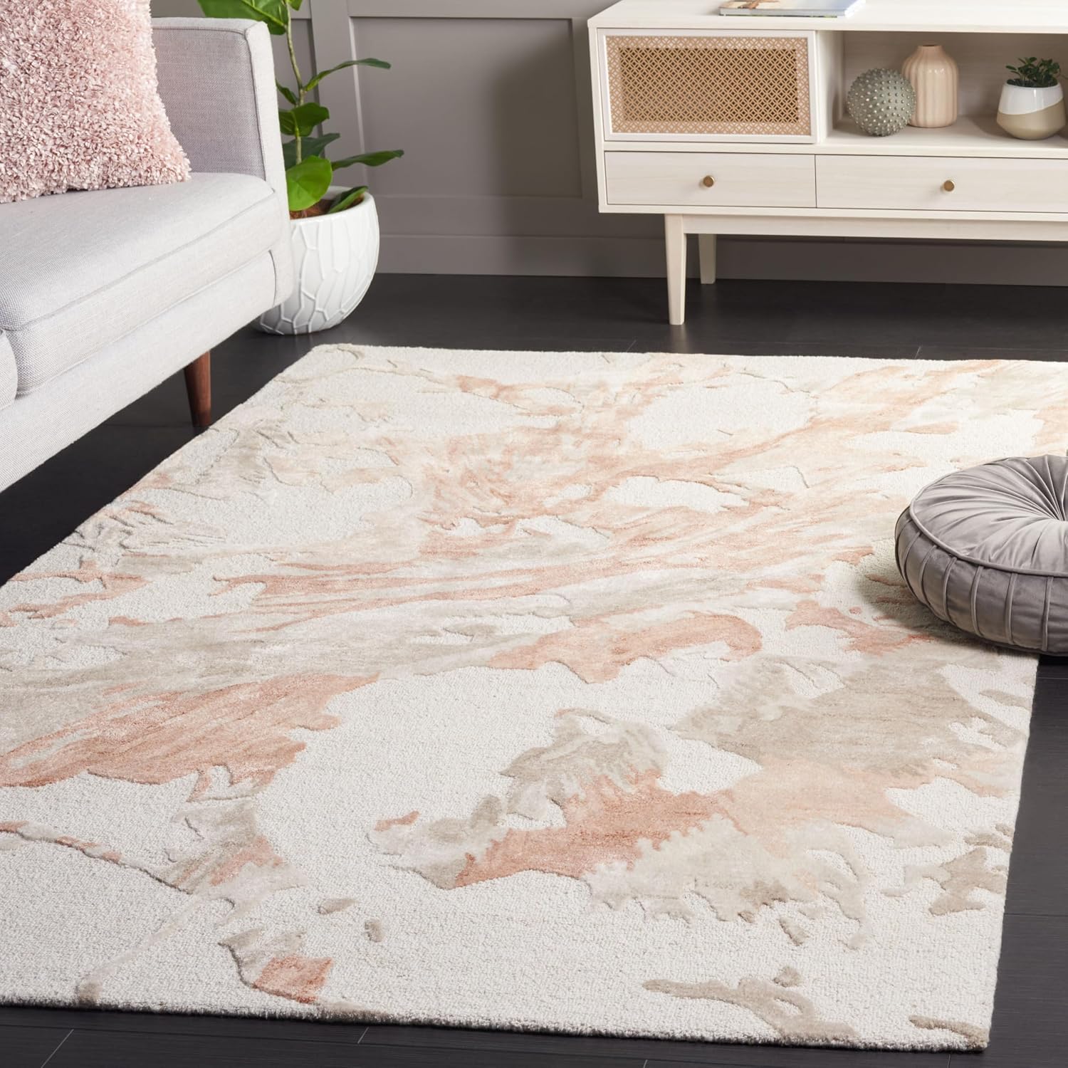 Luxurious Carpets™ Premium Embossed Wool Rug – Handmade Traditional Design for Living Room, Bedroom & Hall Size 8x10 Feet...