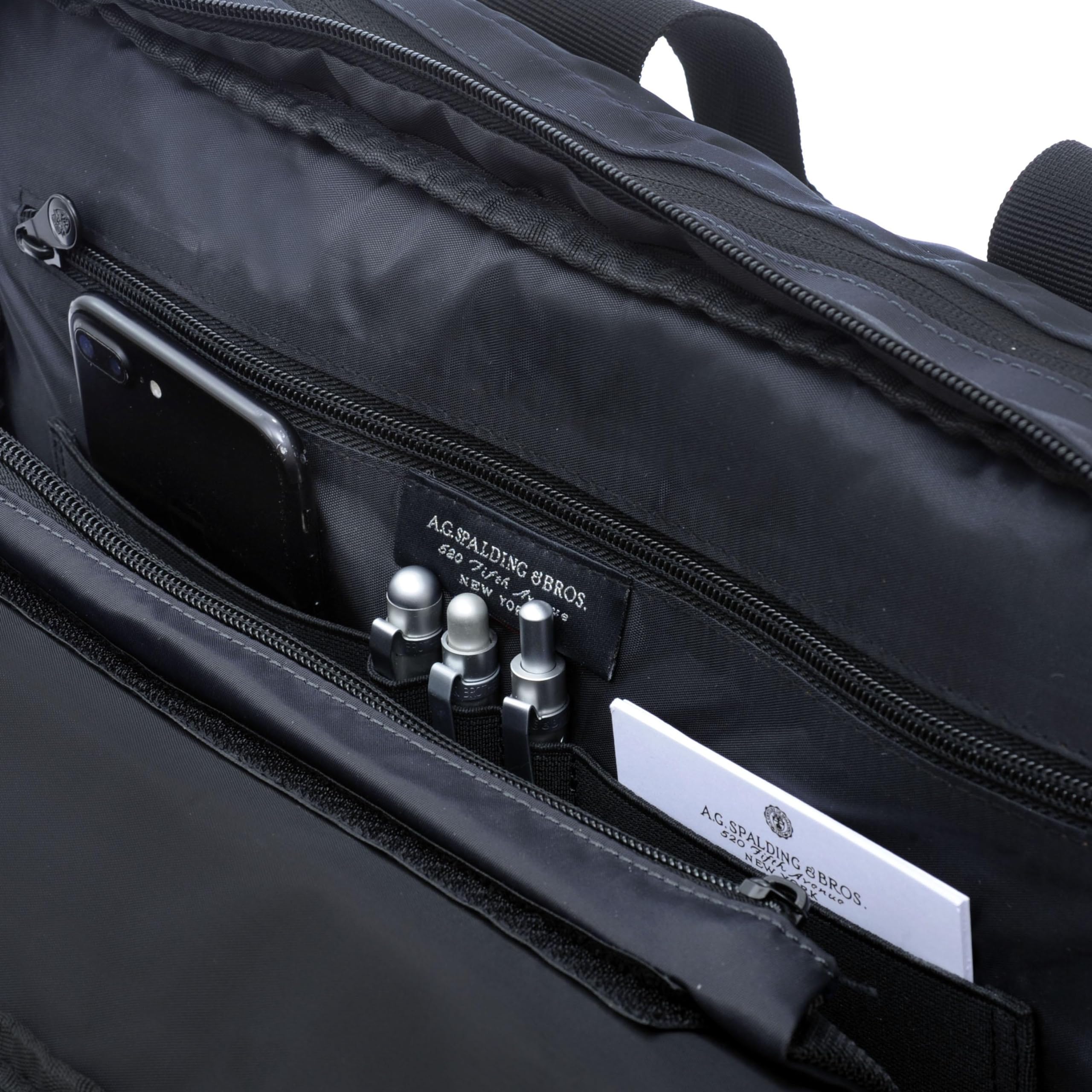 Blubox A.G. Spalding Cartella 2 Zip Mack Asfalto