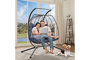 Cocoon-Like Comfort: YITAHOME 2 Person Hanging Swing Egg Chair.