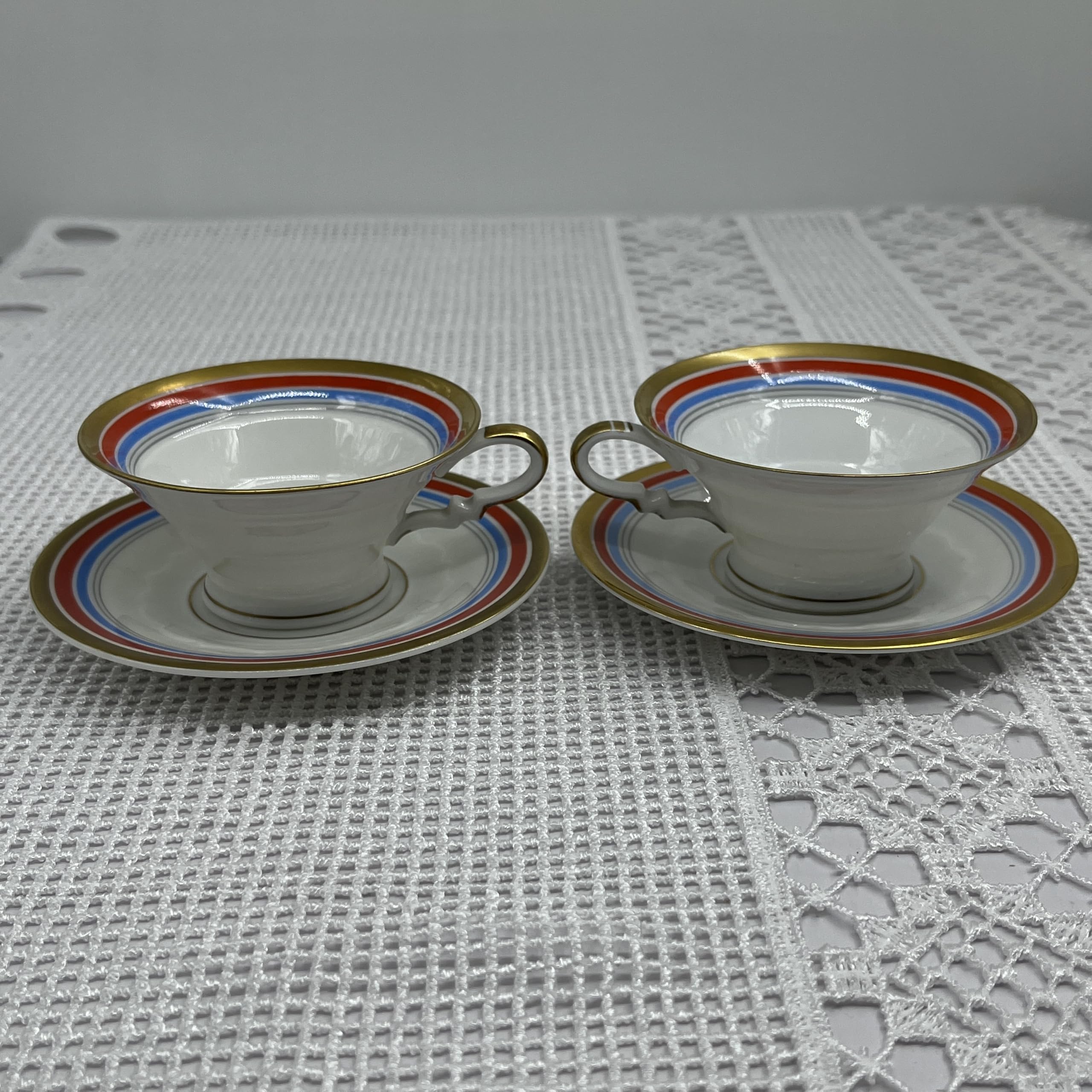 Bavaria Madeleine - Set di 2 tazzine da caffè in porcellana, da collezione