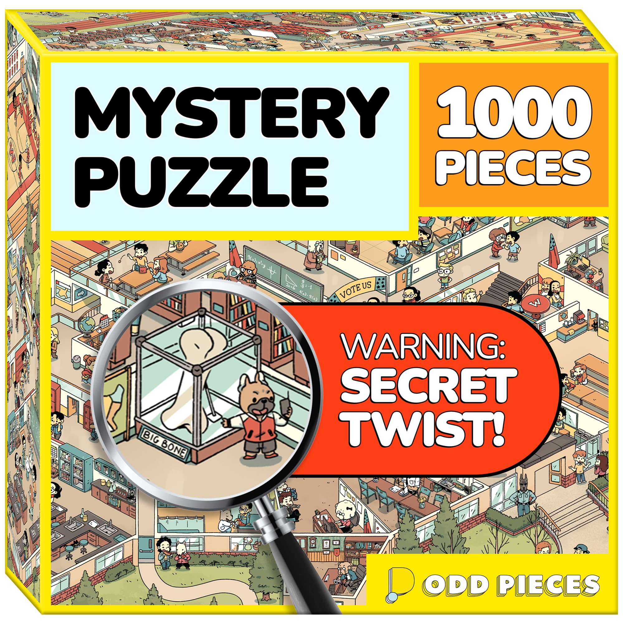 Snack Attack – Mystery Jigsaw Puzzle 1000 Pieces for Adults – Story Puzzle with Magic Puzzle Art