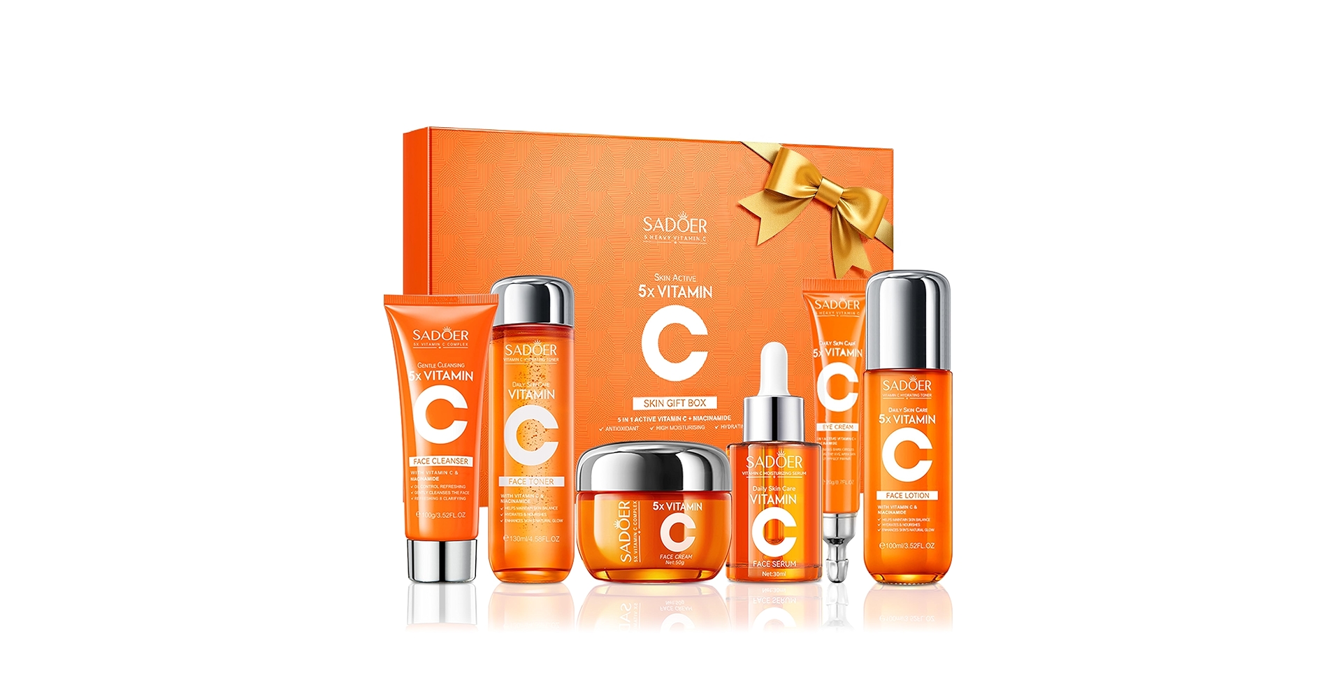 Amazon.com: 6-Piece Hydrating Skincare Set with Vitamin C